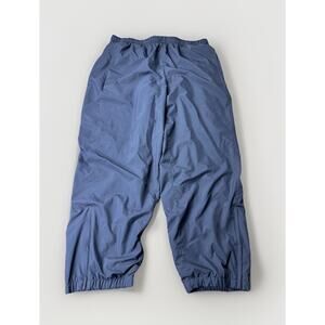 Prospirit Men's XL Blue Nylon Windbreaker Track Pant 90s Vintage Y2k Leg Zip
